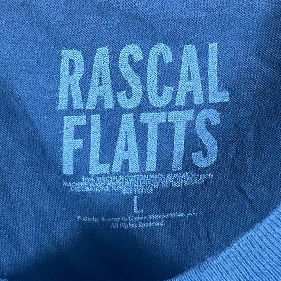 Rascal Flatts Back To US Men’s/ Unisex Band Graphic Short Sleeve T-Shirt Size L - Picture 3 of 6